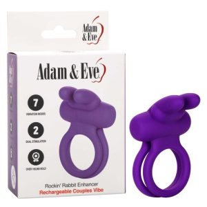 Adam & Eve Silicone Rechargeable Rockin' Rabbit Enhancer