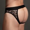 Glute God Lace Open Back Brief